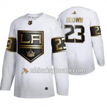 Los Angeles Kings Dresy Dustin Brown 23 Adidas 2019-2020 Golden Edition Bílá Authentic - Pánské